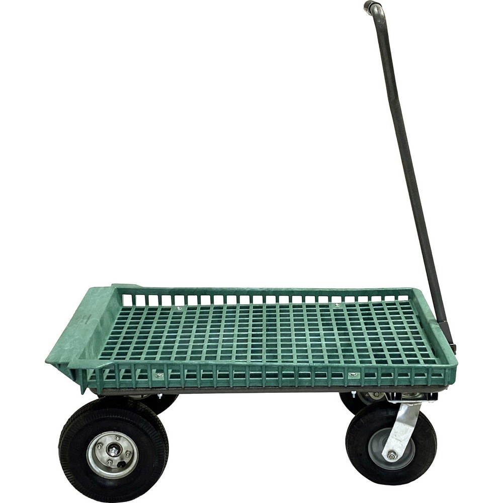 Bar, Panel & Platform Trucks; Truck Type: Garden Cart ; Load Capacity: 250 lb ; Platform Profile: Lipped ; Platform Style: Perforated ; Height (Inch): 21-1/2 ; Deck Surface: Smooth
