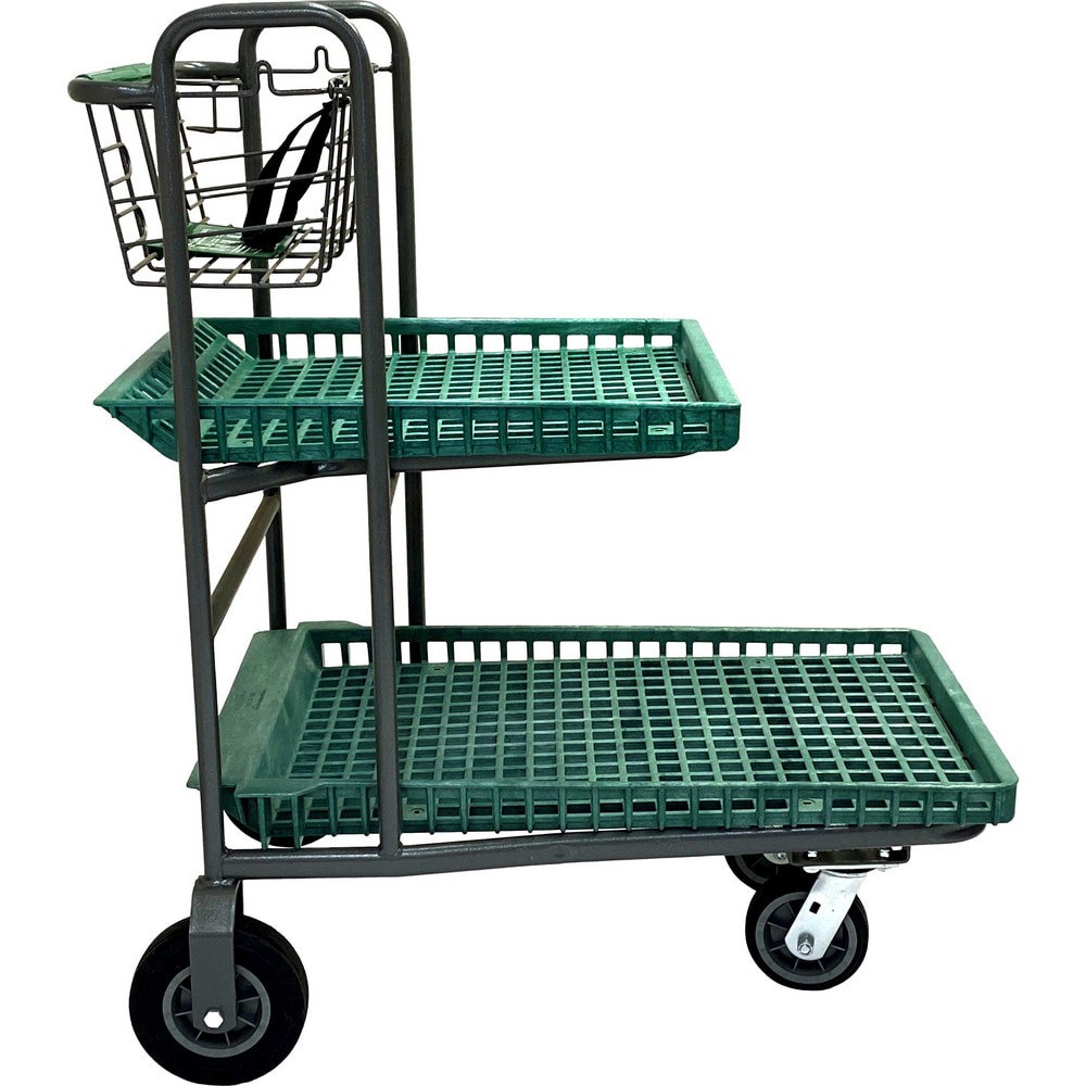 Bar, Panel & Platform Trucks; Truck Type: Garden Cart ; Load Capacity: 500 lb ; Platform Profile: Lipped ; Platform Style: Perforated ; Height (Inch): 47 ; Deck Surface: Smooth