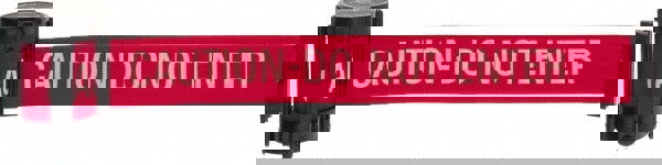 Pedestrian Barrier Replacement Cassette: Plastic, Red, Use with Tensabarrier