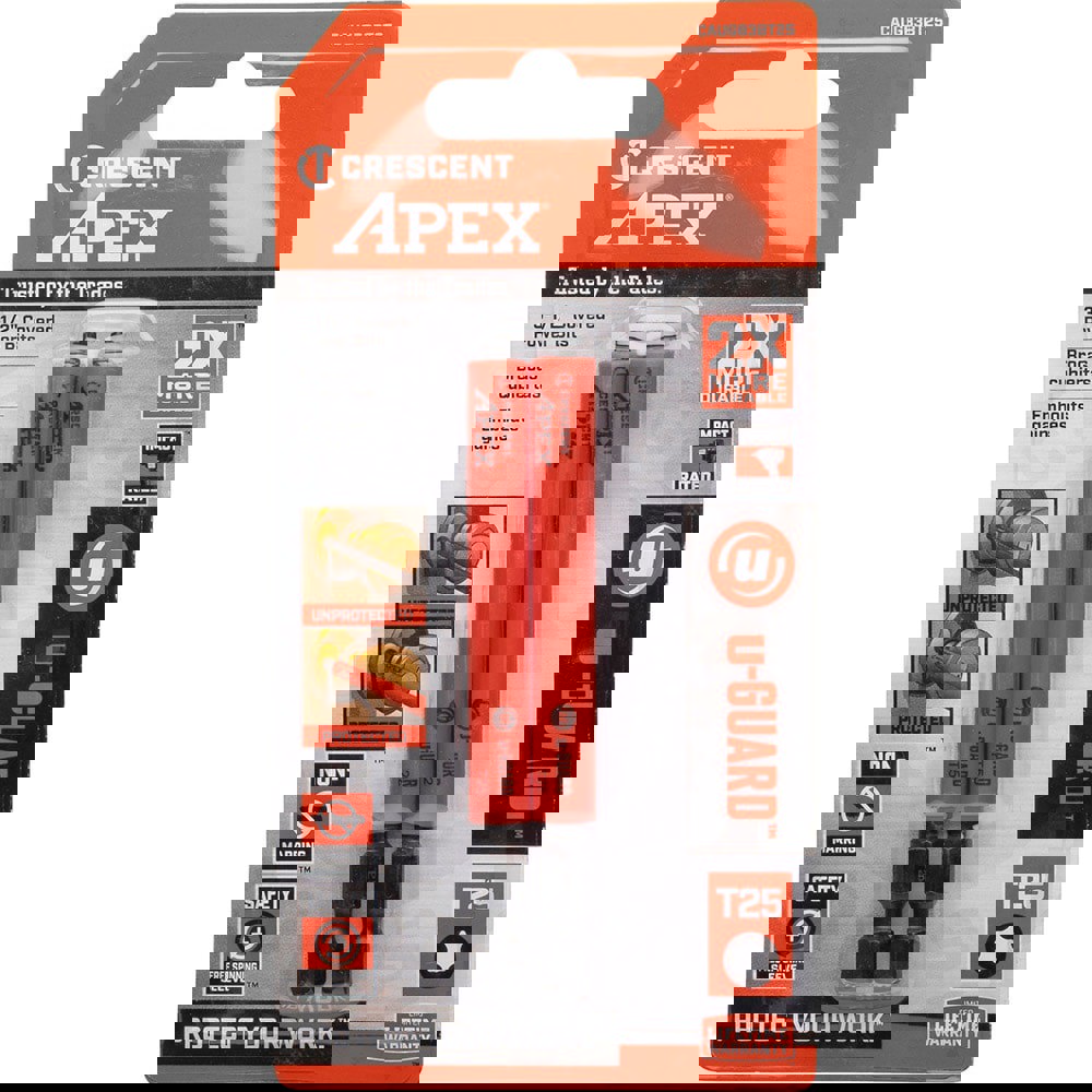 Torx Screwdriver Bits; Type: Bit ; Torx Size: T25 ; Additional Information: Non-Marring ; Hex Size (Inch): 1/4 ; UNSPSC Code: 27112814