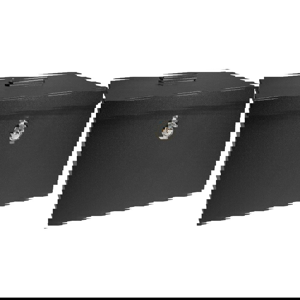 Cash Box and Six Compartment Tray with Key Lock