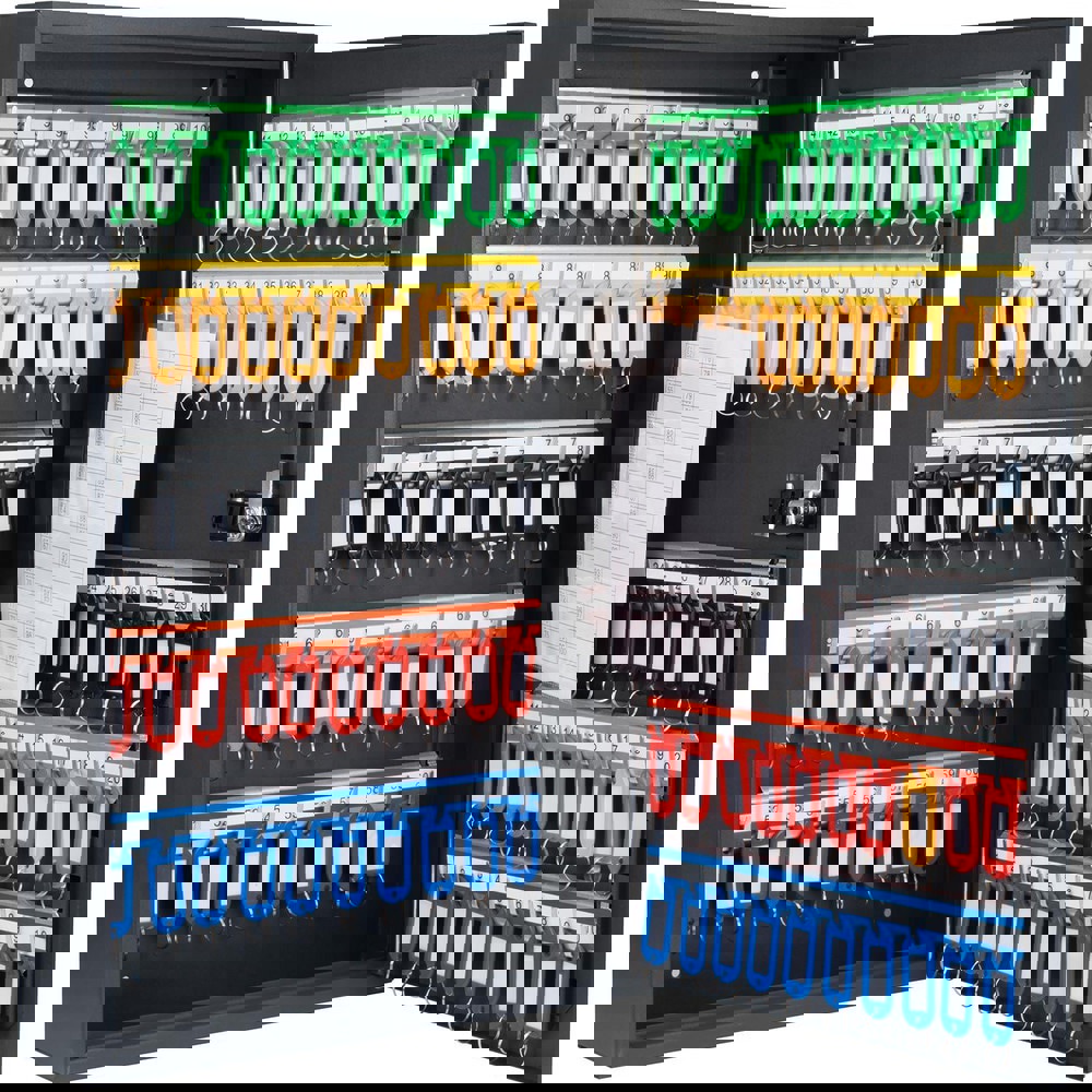 100 Position Adjustable Key Cabinet with Combo Lock