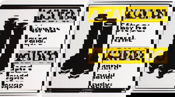 Accident Prevention Sign: Rectangle, 