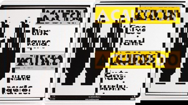 Accident Prevention Sign: Rectangle, 