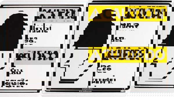 Accident Prevention Sign: Rectangle, 