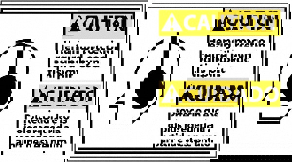 Accident Prevention Sign: Rectangle, 