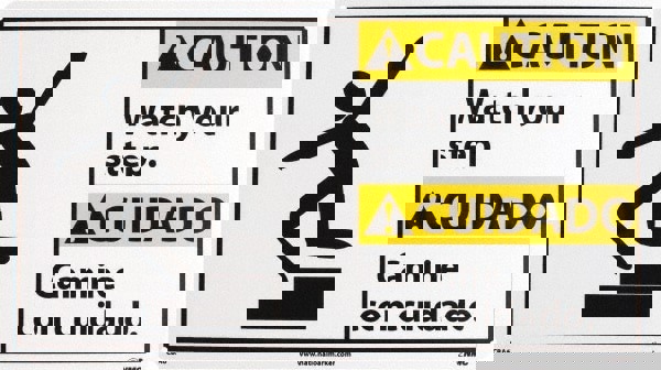 Accident Prevention Sign: Rectangle, 