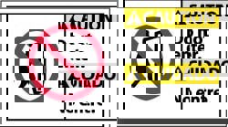 Security & Admittance Sign: Rectangle, 