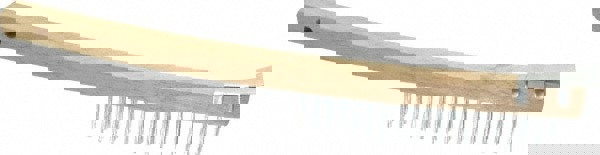 Scratch Brush, 3 Rows, 19 Columns, Steel