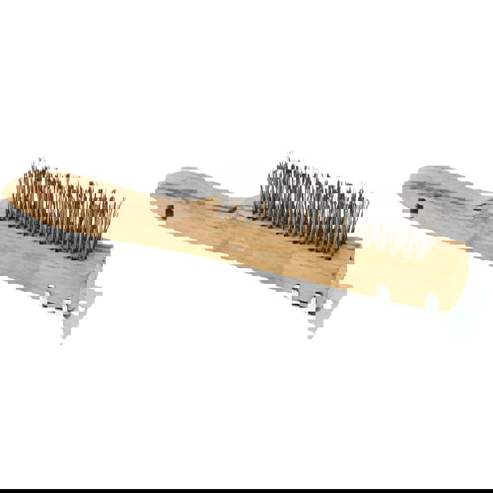 Scratch Brush, 4 Rows, 16 Columns, Steel