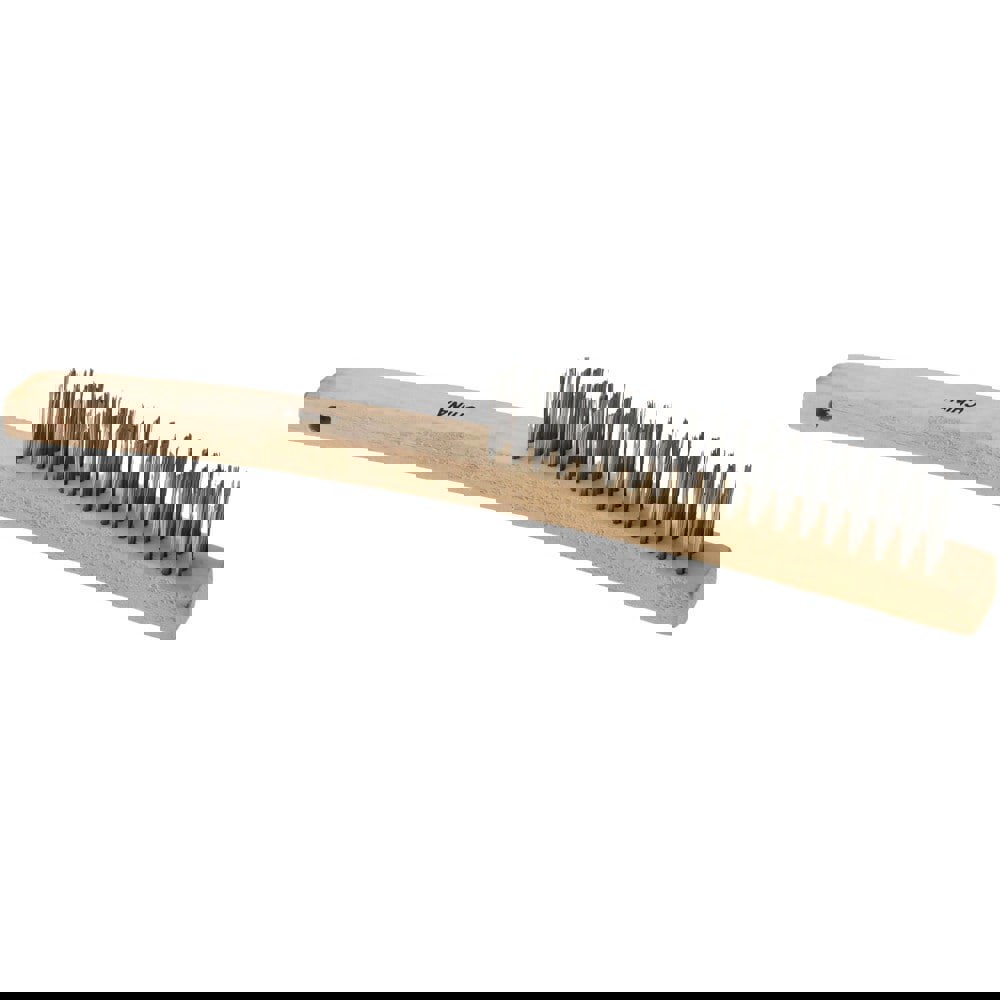 Scratch Brush, 3 Rows, 19 Columns, Steel