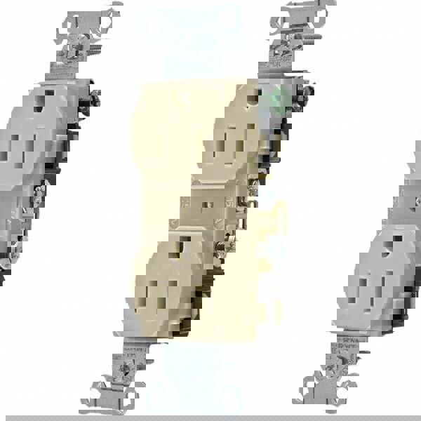 Straight Blade Duplex Receptacle: NEMA 5-15R, 15 Amps, Grounded