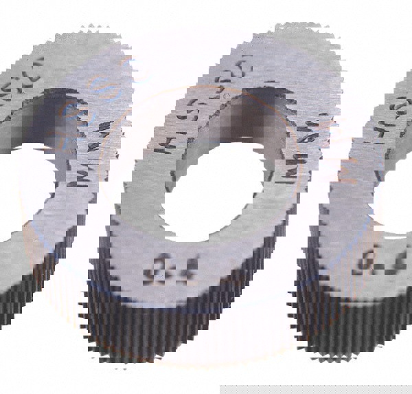 Standard Knurl Wheel: 14.5 mm Dia, 90 &deg; Tooth Angle, 64 TPI, Straight, Cobalt