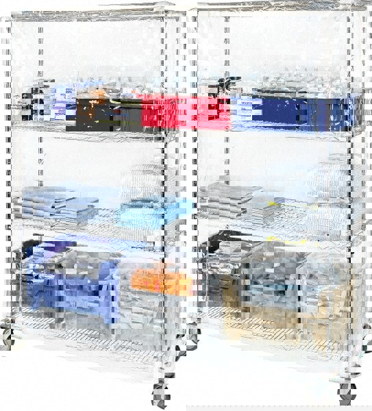 Wire Shelving Cover with Zipper Closure: Use With Wire Shelving Units (WR Series)