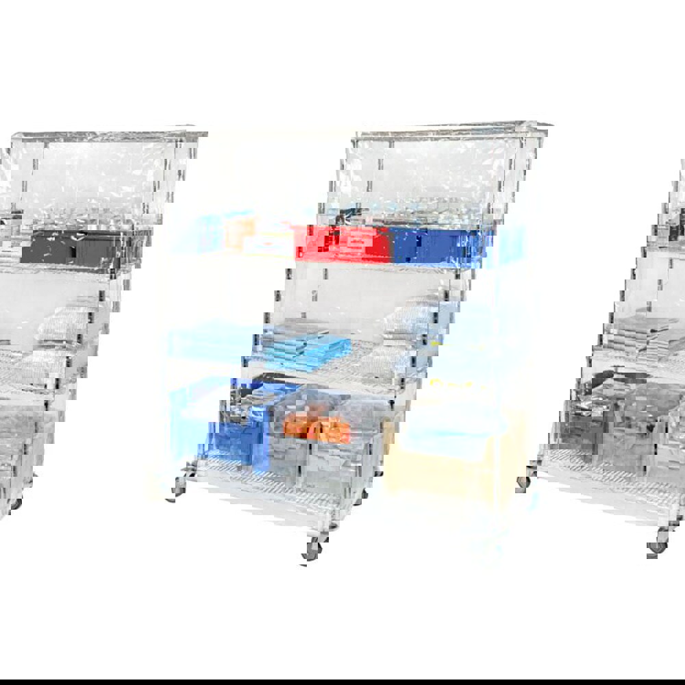 Wire Shelving Cover with Hook & Loop Closure: Use With Wire Shelving Units (WR Series)