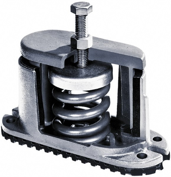 Deflection Spring Leveling Mount: 5/8 x 4-1/2 Thread, 3-1/2