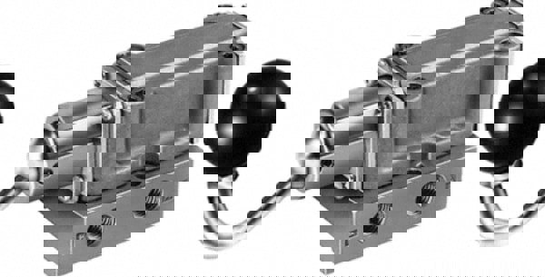 Manually Operated Valve: 4-Way & 2 Position, Hand Toggle-Locking Actuated