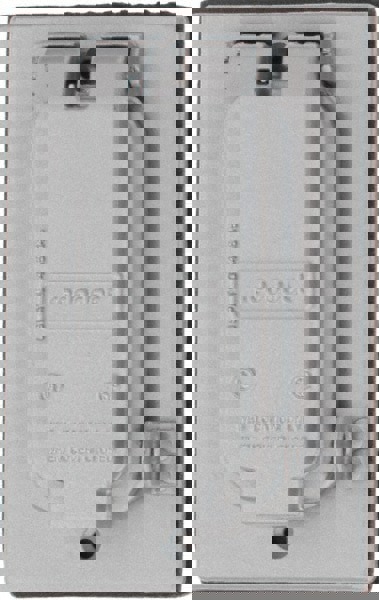 GFCI Receptacle Electrical Box Cover: Aluminum