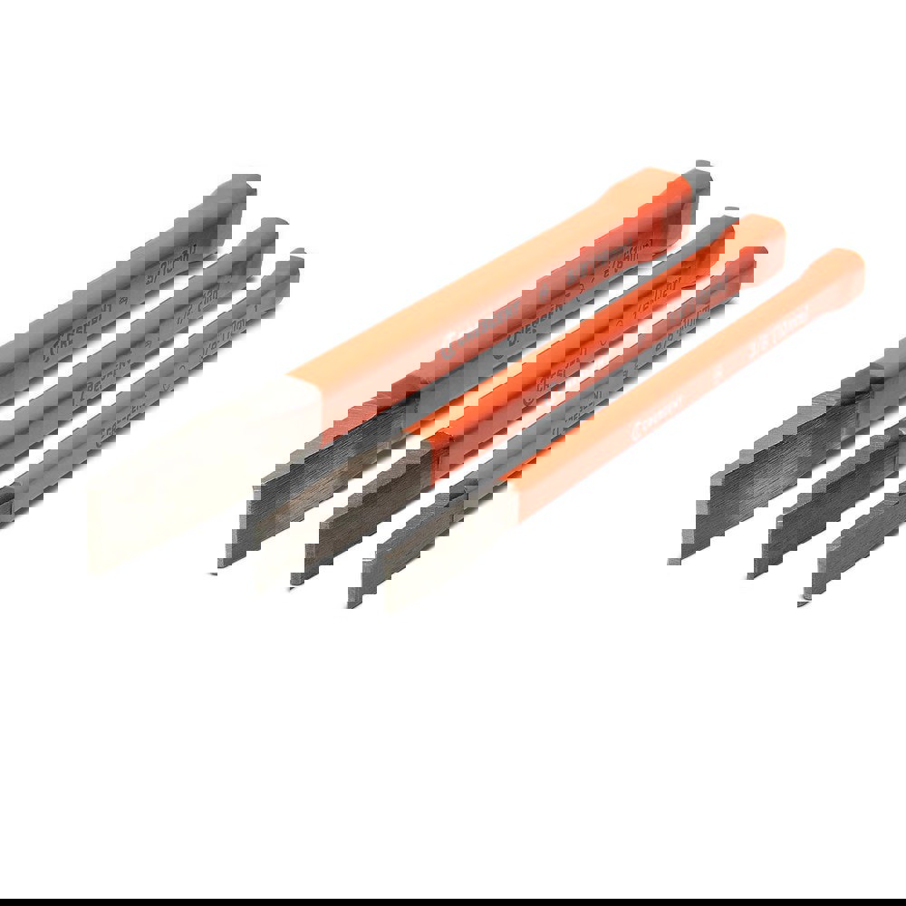 Chisel Sets; Set Type: Cold Chisel Set ; Body Material: Steel ; Handle Material: Alloy Steel ; Container Type: Carded ; Includes: 1/2