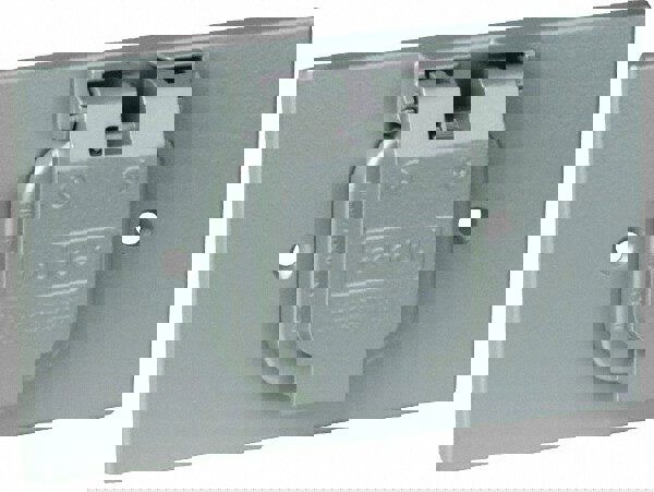 Single Receptacle Electrical Box Cover: Aluminum