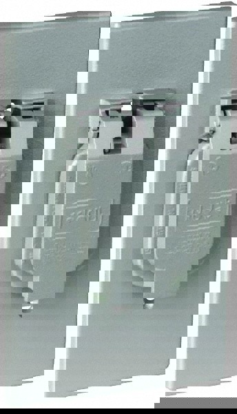 Single Receptacle Electrical Box Cover: Aluminum