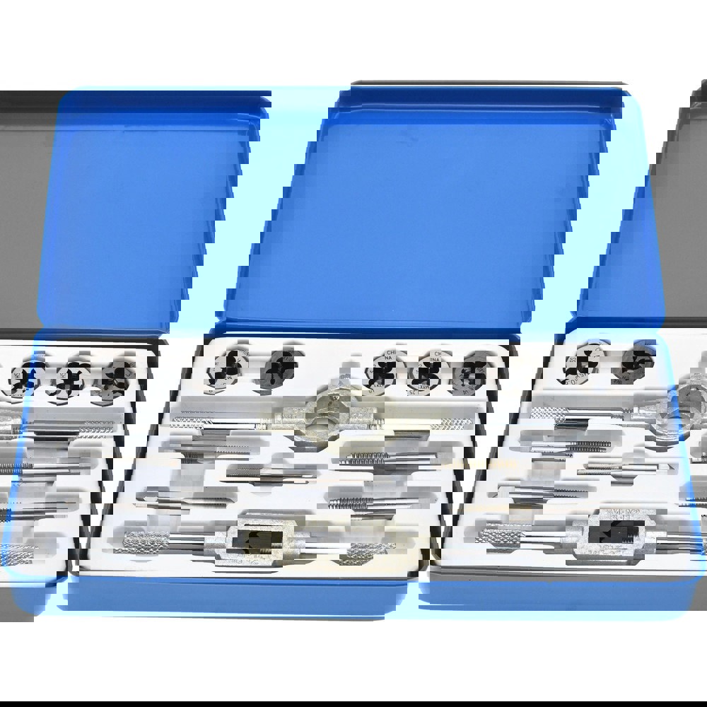 Tap & Die Set: M5 x 0.8 to M10 x 1.5 Taps, Metric Coarse