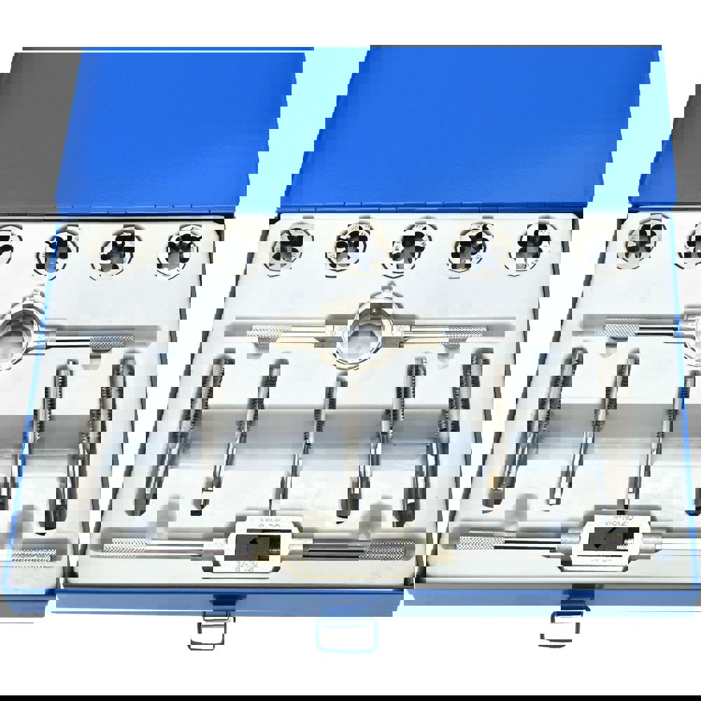 Tap & Die Set: M12 x 1.75 to M20 x 2.5 Taps, Metric Coarse