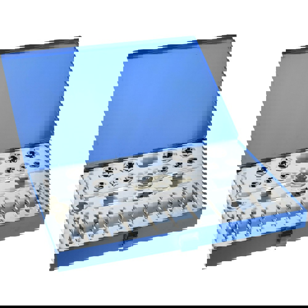 Tap & Die Set: M5 x 0.8 to M12 x 1.75 Taps, Metric Coarse & Metric Fine