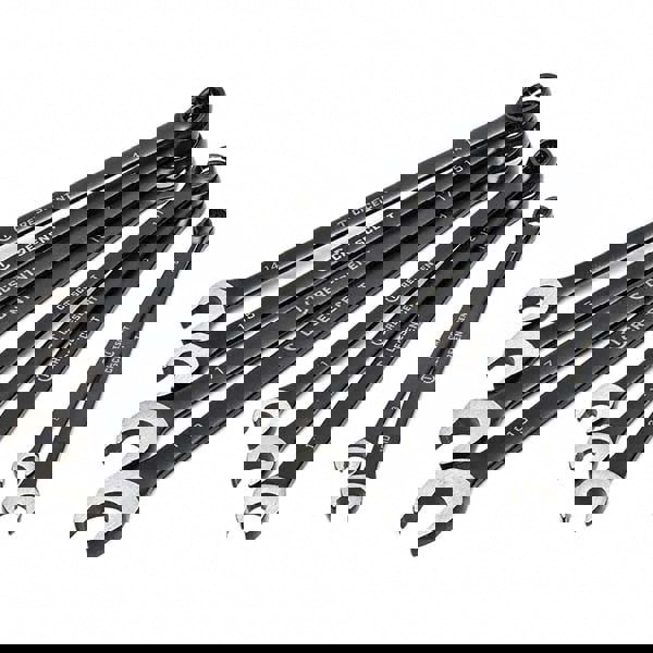 Combination Wrench Set: 9 Pc, 10 mm 11 mm 12 mm 13 mm 14 mm 15 mm 17 mm 19 mm & 8 mm Wrench, Metric