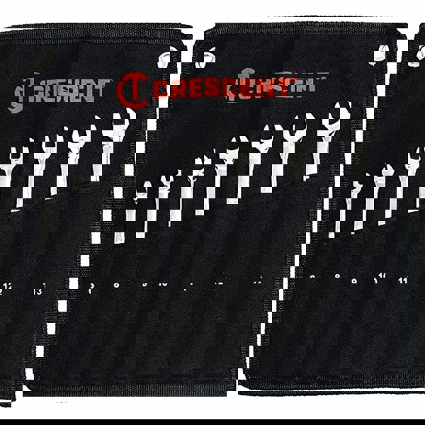 Combination Wrench Set: 7 Pc, 10 mm 11 mm 12 mm 13 mm 6 mm 8 mm & 9 mm Wrench, Metric