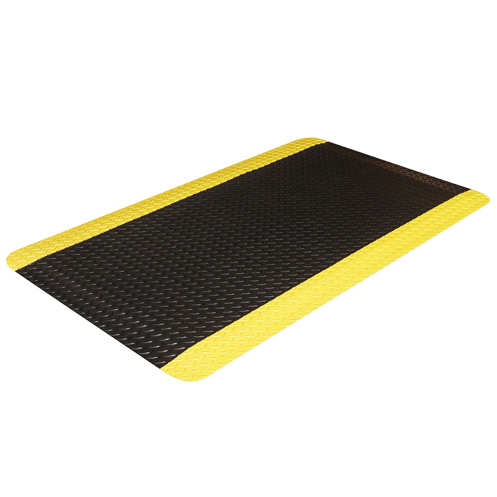 Anti-Fatigue Mat: 5' Long, 3' Wide, 9/16 Thick, Vinyl, Beveled Edges