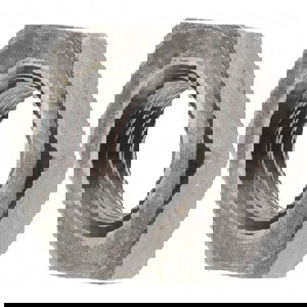 Heavy Hex Nut: 3/4-10, Grade 2 Steel, Bright/Uncoated Finish