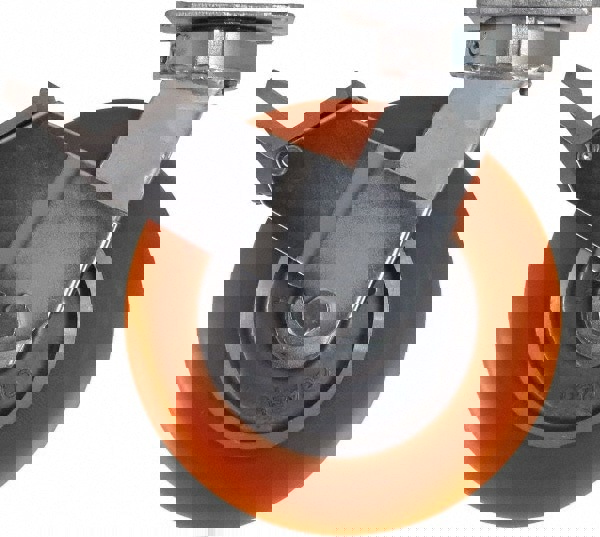 Swivel Top Plate Caster: Polyurethane, 8