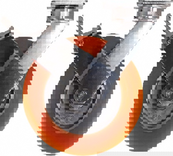 Swivel Top Plate Caster: Polyurethane, 8