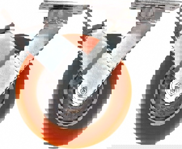 Swivel Top Plate Caster: Polyurethane, 8