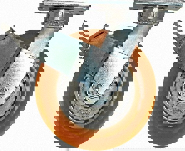 Swivel Top Plate Caster: Polyurethane, 8