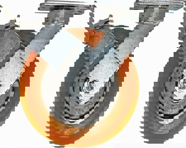 Swivel Top Plate Caster: Polyurethane, 8