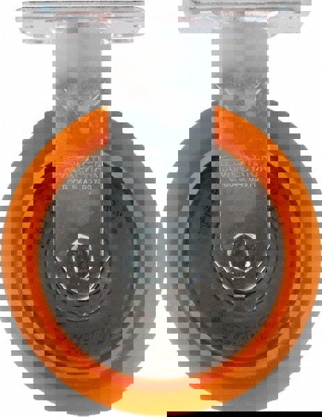 Rigid Top Plate Caster: Polyurethane on Aluminum, 6