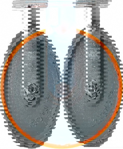 Rigid Top Plate Caster: Polyurethane on Iron, 8