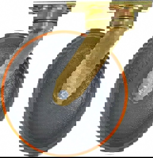 Swivel Top Plate Caster: Polyurethane on Iron, 10