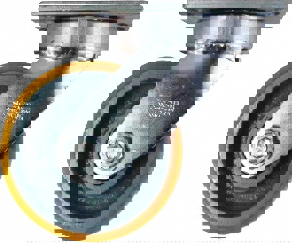 Swivel Top Plate Caster: Polyurethane on Iron, 6