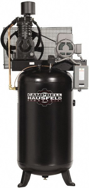 Stationary Electric Air Compressor: 7.5 hp, 80 gal