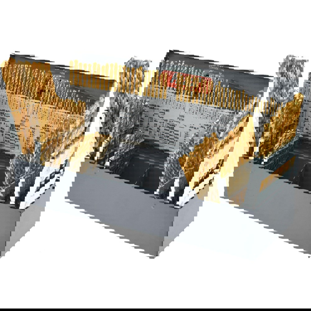 Drill Bit Set: Jobber Length Drill Bits, 115.0 Pc, 0.0400