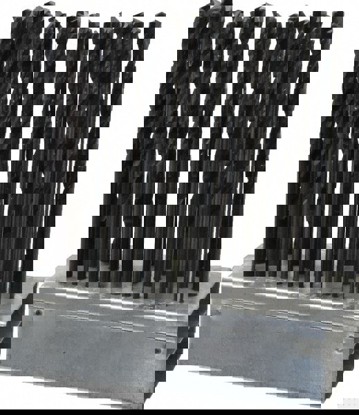 Drill Bit Set: Aircraft Extension Length Drill Bits, 29 Pc, 135 &deg;, High Speed Steel