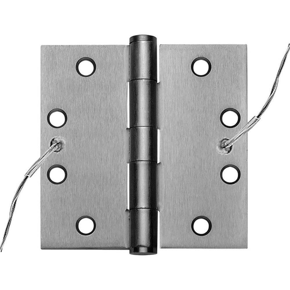 Commercial Hinges; Mount Type: Full-Mortise ; Hinge Material: Steel ; Length (Inch): 4-1/2 ; Finish: Satin Chrome ; Door Leaf Height (Decimal Inch): 4.5000 ; Door Leaf Width (Decimal Inch): 2.2500