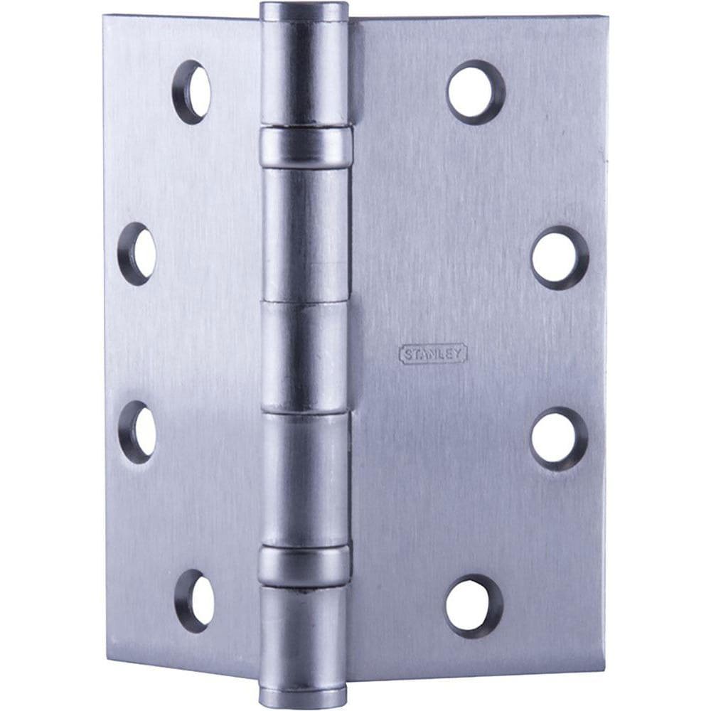 Commercial Hinges; Mount Type: Full-Mortise ; Hinge Material: Steel ; Length (Inch): 4-1/2 ; Finish: Satin Chrome ; Door Leaf Height (Decimal Inch): 4.5000 ; Door Leaf Width (Decimal Inch): 2.0000