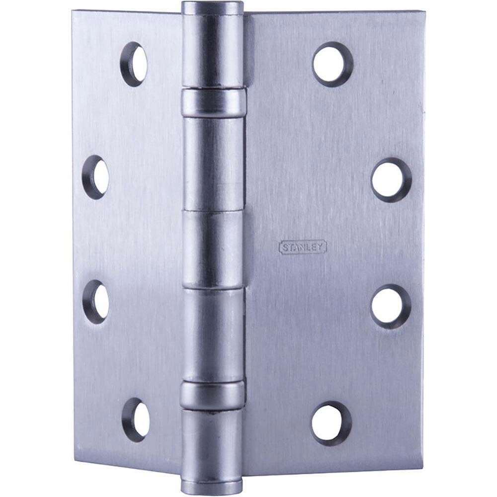Commercial Hinges; Mount Type: Full-Mortise ; Hinge Material: Steel ; Length (Inch): 5 ; Finish: Satin Chrome ; Door Leaf Height (Decimal Inch): 5.0000 ; Door Leaf Width (Decimal Inch): 2.2500