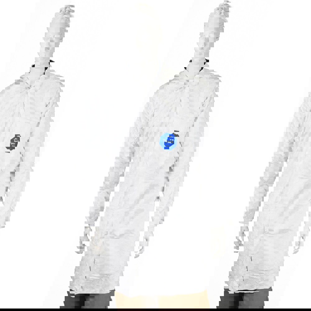 Lab Coat: Size X-Large, Tyvek