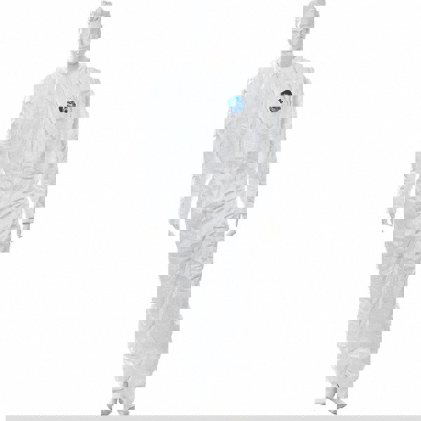 Disposable Coveralls: Size 3X-Large, Film Laminate, Zipper Closure