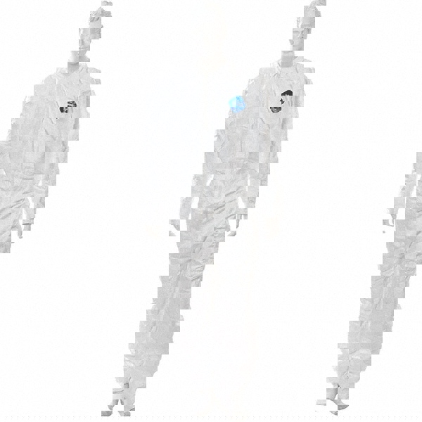 Disposable Coveralls: Size Medium, Film Laminate, Zipper Closure